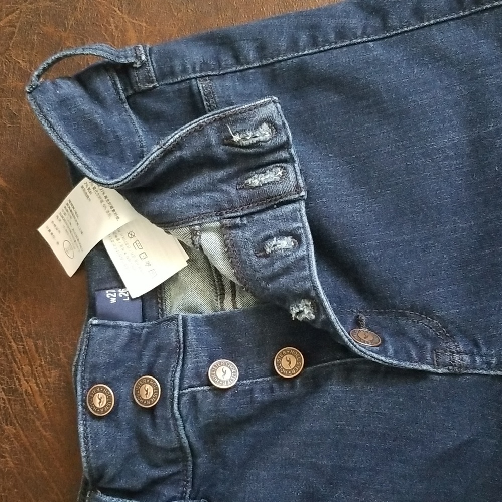 #D - 24/23.5 Hollister Advanced Stretch Ultra High Rise Jean Leggings Sz 5S - Picture 5 of 14